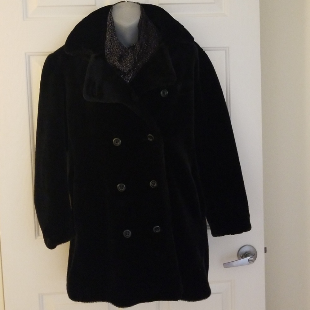 Express Faux Fur coat XS 90's chick